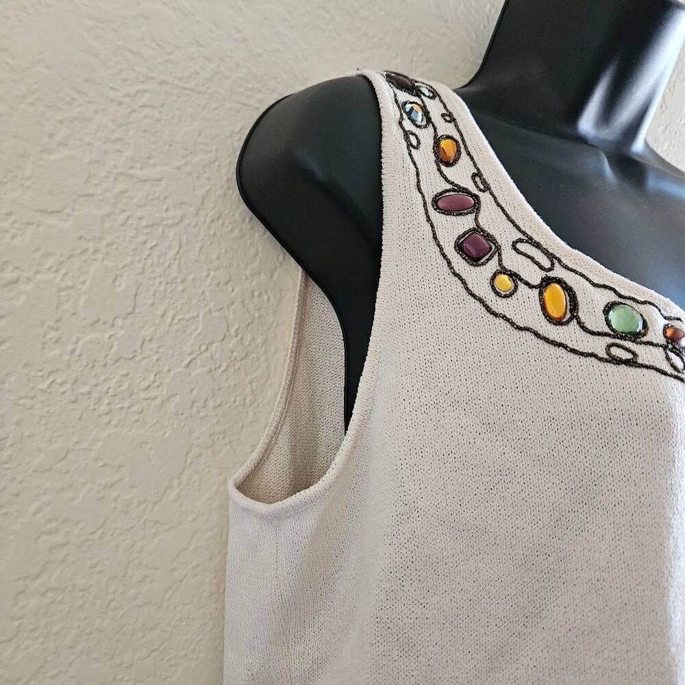 St. John Beaded Knit Shell - Picture 5 of 7